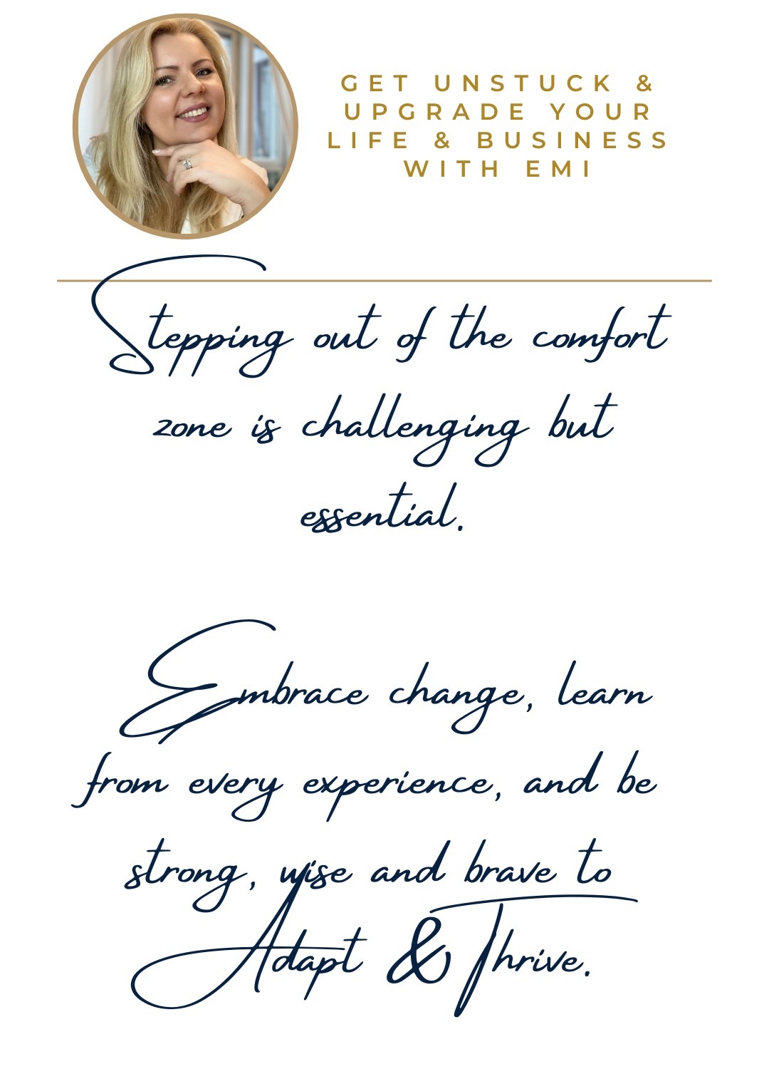 Emi - transformational coach for Leaders and Business owners