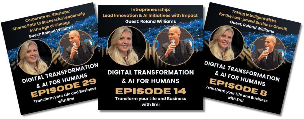 Digital Transformation AI for Humans podcast for leaders with Emi